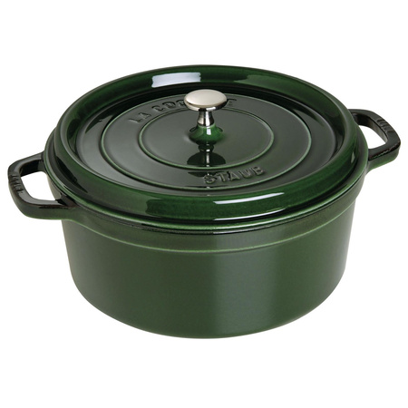 Litinový kulatý hrnec STAUB 6,7 ltr zelený