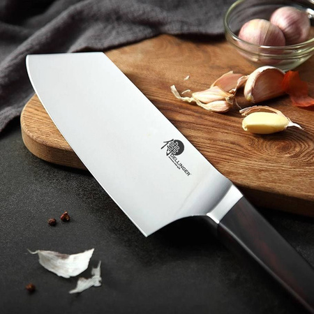 Nakiri 7,8" (199mm) Dellinger CUBE Ebony Wood