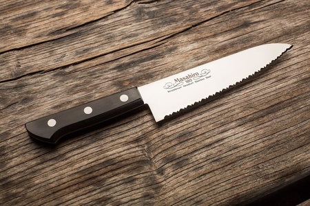 Nůž Masahiro BWH Santoku Wave Edge 165 mm [14039]