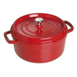 Litinový kulatý hrnec STAUB 5,2 ltr červený