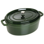 STAUB Oválný litinový hrnec 6,7 ltr zelený