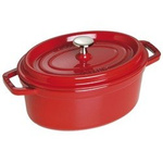 Litinový oválný hrnec STAUB 2,35 ltr červený