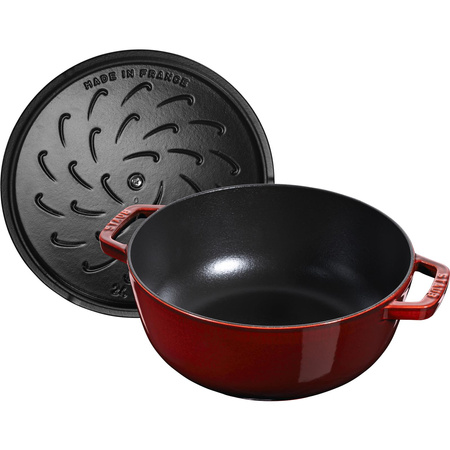 Litinový kulatý kohoutí hrnec STAUB 3,6 l grenad.