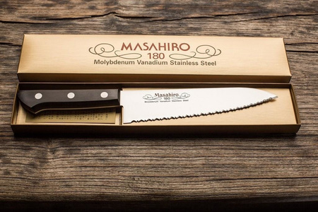 Nůž Masahiro BWH Santoku Wave Edge 165 mm [14039]