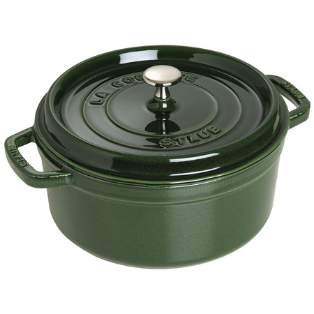 Litinový kulatý hrnec STAUB 3,8 ltr zelený