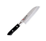 Nůž KASUMI Santoku, malý kovaný nůž VG10 HM délka. 13 cm kladívkový