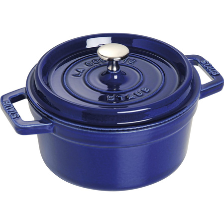 Litinový kulatý hrnec STAUB 2,2 ltr modrý