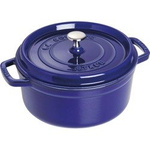 Litinový kulatý hrnec STAUB 3,8 ltr modrý