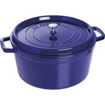 Litinový kulatý hrnec STAUB 12,6 ltr modrý