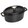 Litinový oválný hrnec STAUB 2,35 ltr černý