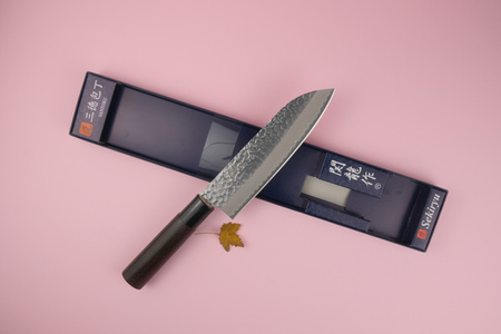 Nůž Sekiryu KATEI HAMMERED Santoku 165 mm [SRH100]