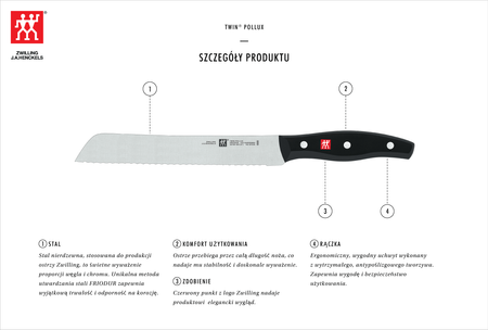 Nůž na chléb Zwilling Twin Pollux 20 cm