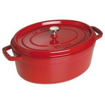 STAUB Oválný litinový hrnec 6,7 ltr červený