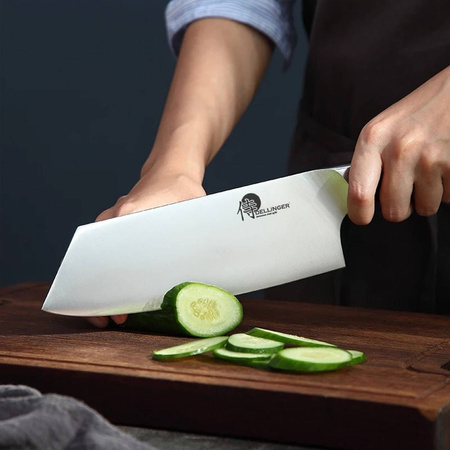 Nakiri 7,8" (199mm) Dellinger CUBE Ebony Wood