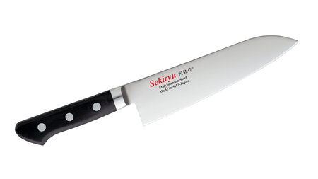 Nůž Sekiryu KUROI TORI Santoku 180 mm [SR-MG180]