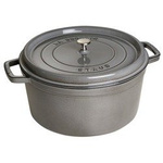 Litinový kulatý hrnec STAUB 12,6 ltr grafitový